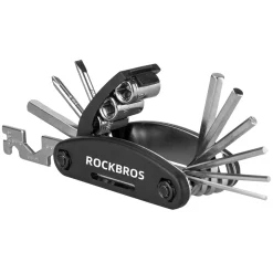 ROCKBROS Bike Foldable Repair Kit 16-in-1 Multi-Function Portable Allen Wrench and Tire Lever