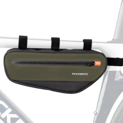 ROCKBROS Bike Frame Bag Bike Handlebar Bag Bike Bag with Large Opening Zippers 1.5L