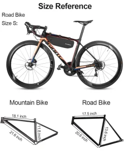 ROCKBROS Bike Frame Bag Waterproof Bike Triangle Bag