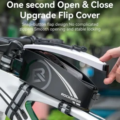 ROCKBROS Bike Frame Phone Bag with Hard Case for Cellphones Below 6.8