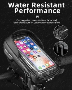 ROCKBROS Bike Front Frame HandlebarWaterproof Bag below 6.5