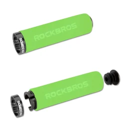 ROCKBROS Bike Grips Foam Single Lock on Bicycle Soft Comfortable Non-Slip Bike Handle Grips