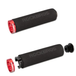 ROCKBROS Bike Grips Foam Single Lock on Bicycle Soft Comfortable Non-Slip Bike Handle Grips