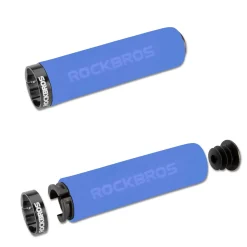 ROCKBROS Bike Grips Foam Single Lock on Bicycle Soft Comfortable Non-Slip Bike Handle Grips