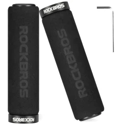 ROCKBROS Bike Grips Foam Single Lock on Bicycle Soft Comfortable Non-Slip Bike Handle Grips