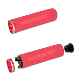 ROCKBROS Bike Grips Foam Single Lock on Bicycle Soft Comfortable Non-Slip Bike Handle Grips
