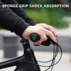 ROCKBROS Bike Grips Foam Single Lock on Bicycle Soft Comfortable Non-Slip Bike Handle Grips
