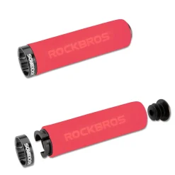 ROCKBROS Bike Grips Foam Single Lock on Bicycle Soft Comfortable Non-Slip Bike Handle Grips