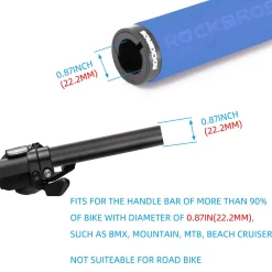 ROCKBROS Bike Grips Foam Single Lock on Bicycle Soft Comfortable Non-Slip Bike Handle Grips