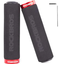 ROCKBROS Bike Grips Foam Single Lock on Bicycle Soft Comfortable Non-Slip Bike Handle Grips
