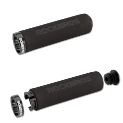 ROCKBROS Bike Grips Foam Single Lock on Bicycle Soft Comfortable Non-Slip Bike Handle Grips