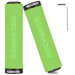 ROCKBROS Bike Grips Foam Single Lock on Bicycle Soft Comfortable Non-Slip Bike Handle Grips