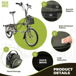 ROCKBROS Bike Handlebar Bag 1.8L For Folding Bike