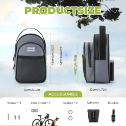 ROCKBROS Bike Handlebar Bag 1.8L For Folding Bike