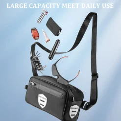 ROCKBROS Bike Handlebar Front Frame Bag with Removable Shoulder Strap for Cycling