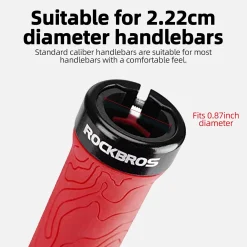 ROCKBROS Bike Handlebar Grips Double Lock-on MTB Bicycle Handle Bar Grips