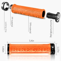 ROCKBROS Bike Handlebar Grips Double Lock-on MTB Bicycle Handle Bar Grips