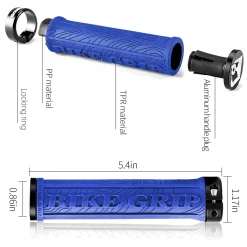 ROCKBROS Bike Handlebar Grips Double Lock-on MTB Bicycle Handle Bar Grips