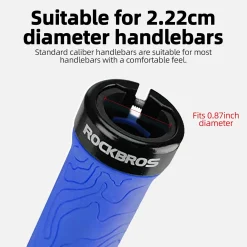 ROCKBROS Bike Handlebar Grips Double Lock-on MTB Bicycle Handle Bar Grips