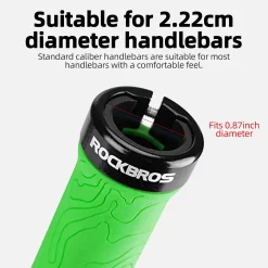 ROCKBROS Bike Handlebar Grips Double Lock-on MTB Bicycle Handle Bar Grips