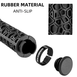 ROCKBROS Bike Handlebar Grips Double Lock-on Non-Slip Grips for MTB, BMX 22.2mm