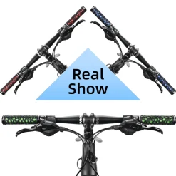 ROCKBROS Bike Handlebar Grips Double Lock-on Non-Slip Grips for MTB, BMX 22.2mm