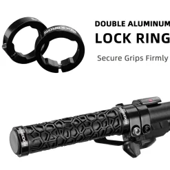 ROCKBROS Bike Handlebar Grips Double Lock-on Non-Slip Grips for MTB, BMX 22.2mm