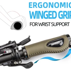ROCKBROS Bike Handle Grips Ergonomics Design Soft Gel Dual Lock