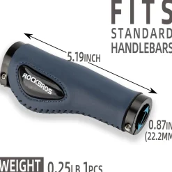 ROCKBROS Bike Handle Grips Ergonomics Design Soft Gel Dual Lock