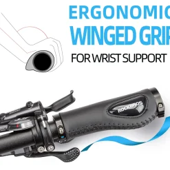ROCKBROS Bike Handle Grips Ergonomics Design Soft Gel Dual Lock