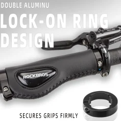 ROCKBROS Bike Handle Grips Ergonomics Design Soft Gel Dual Lock