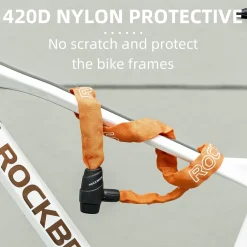 ROCKBROS Bike Lock Chain Bicycle Lock, Heavy Duty Anti Theft