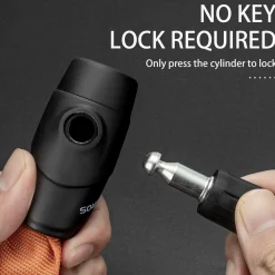 ROCKBROS Bike Lock Chain Bicycle Lock, Heavy Duty Anti Theft