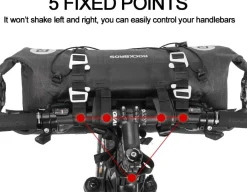 ROCKBROS Bikepacking Bike Handlebar Bag Waterproof 7L-14L