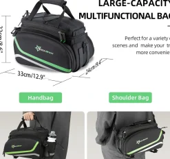 ROCKBROS Bike Panniers for Bicycle Trunk Bag 17L-45L bag Waterproof