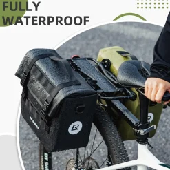 ROCKBROS Bike Panniers 15L Waterproof Bike Rack Bag for Cycling Commuting