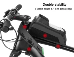 ROCKBROS Bike Phone Mount Bag Waterproof Bike Phone Front Frame Bag under 5.8