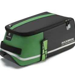 ROCKBROS Bike Rear Rack Bag Reflective Bicycle Saddle Bag Cycling Luggage Panniers with Shoulder Straps