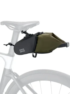 ROCKBROS Bike Saddle Bag, Bike Seat Bag With Bucket Quick Release 0.8-1.3L