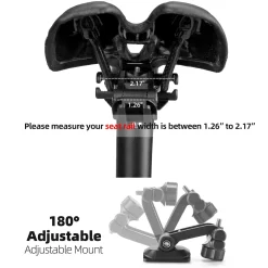 ROCKBROS Bike Saddle Bag Under Seat with Adjustable Mounting, Large Storage Pouch