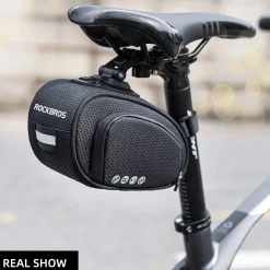 ROCKBROS Bike Saddle Bag Under Seat with Adjustable Mounting, Large Storage Pouch