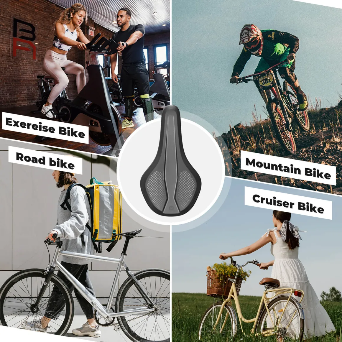 ROCKBROS Bike Saddle Comfortable