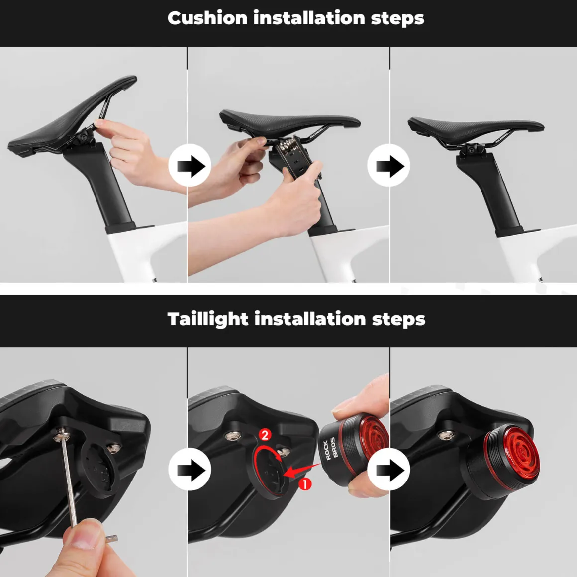 ROCKBROS Bike Saddle Comfortable