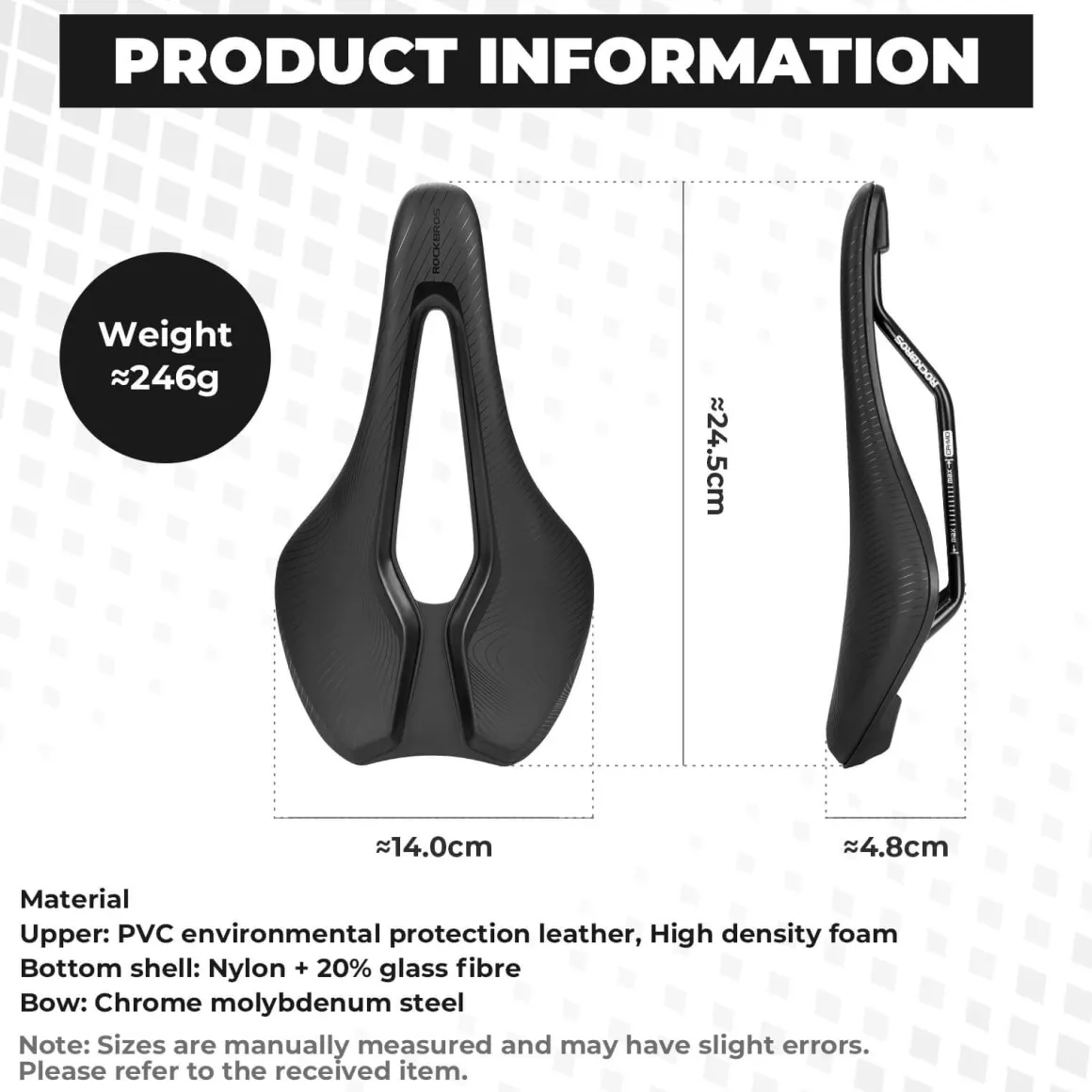 ROCKBROS Bike Saddle Comfortable