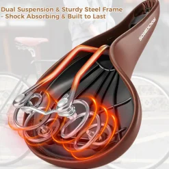 ROCKBROS Bike Saddle Retro Style