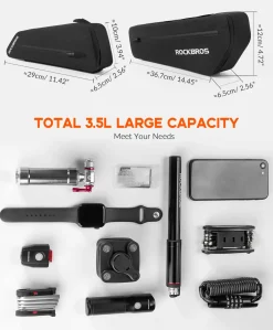 ROCKBROS Bike Top Tube Bag Bike Frame Bag For Super 73Waterproof 2 pieces combi