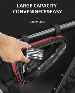 ROCKBROS Bike Triangle Bag Storage Bag Bicycle Frame Pouch Bag
