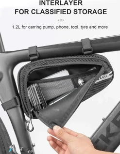 ROCKBROS Bike Triangle Bag Storage Bag Bicycle Frame Pouch Bag
