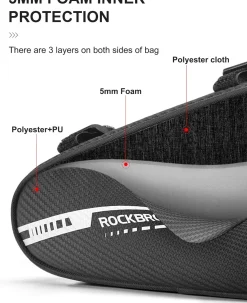 ROCKBROS Bike Triangle Bag Storage Bag Bicycle Frame Pouch Bag