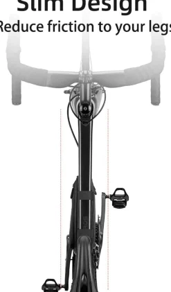 ROCKBROS Bike Triangle Frame Bag, with Two Side Pockets, 1.5L
